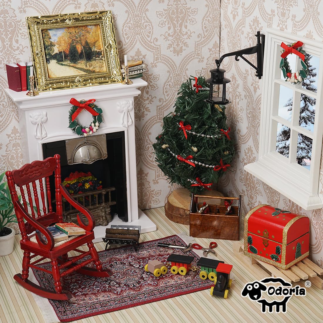 Amazon.com: Odoria Dollhouse Toolbox Tools Miniature: 1/12 Scale